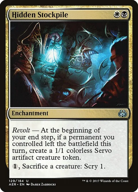 Hidden Stockpile, card 129 from Aether Revolt