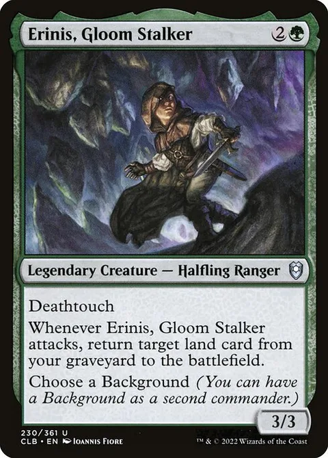 Erinis, Gloom Stalker, carte 230 de Commander Legends: Battle for Baldur's Gate