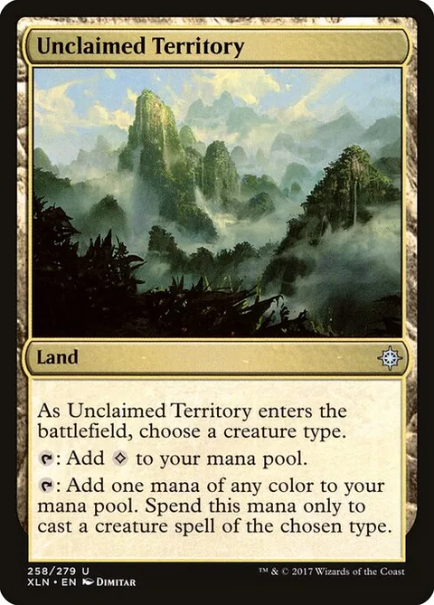 Unclaimed Territory, card 258 from Ixalan