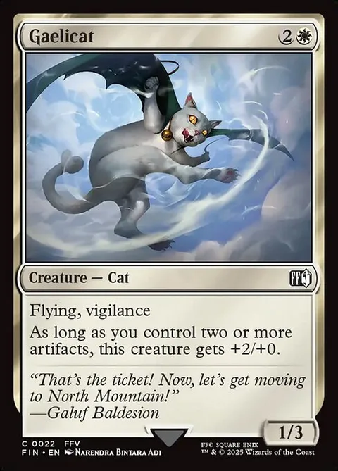 Gaelicat, card 22 from Final Fantasy