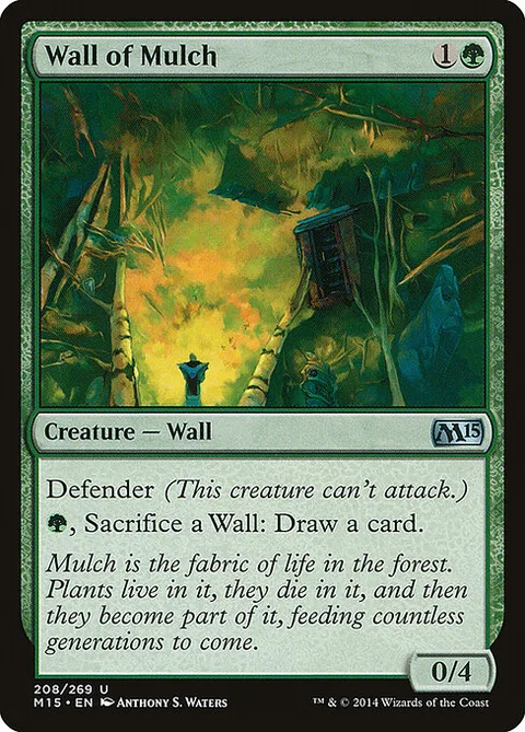 Wall of Mulch, card 208 from Magic 2015