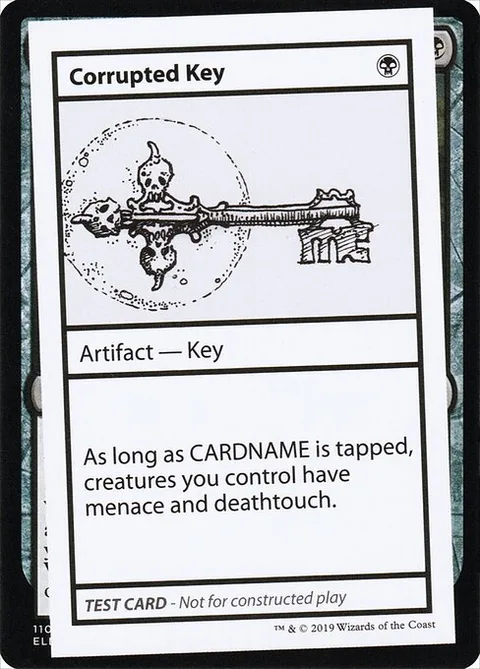 Corrupted Key, carte 39 de Mystery Booster Playtest Cards 2021