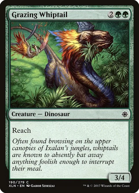 Grazing Whiptail, card 190 from Ixalan