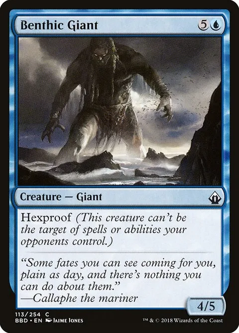 Benthic Giant, card 113 from Battlebond