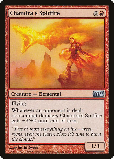 Chandra's Spitfire, card 129 from Magic 2011