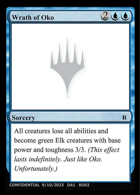 Wrath of Oko, card RU03b from Unknown Event