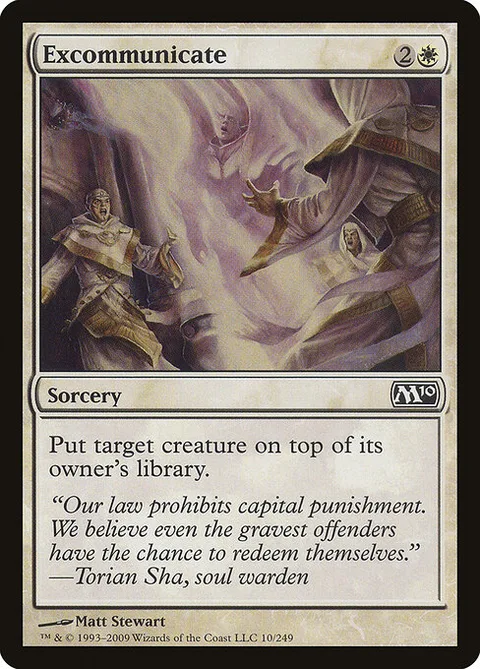 Excommunicate, card 10 from Magic 2010