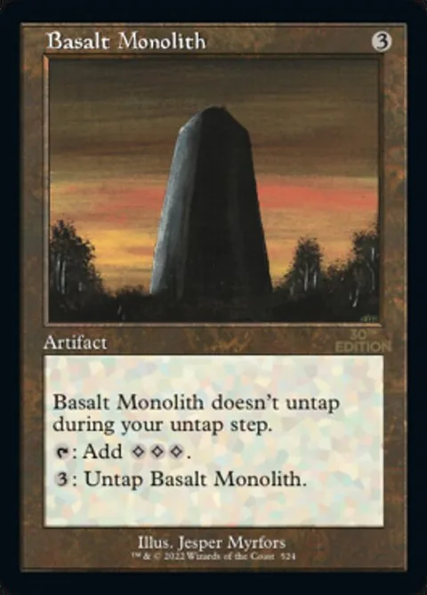 Basalt Monolith, card 524 from 30th Anniversary Edition
