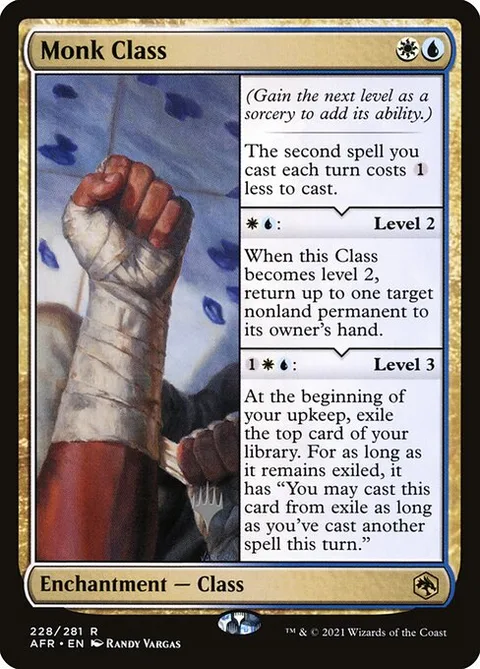 Monk Class, card 228p from Adventures in the Forgotten Realms Promos