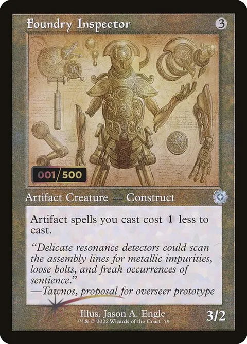 Foundry Inspector, card 79z from The Brothers' War Retro Artifacts
