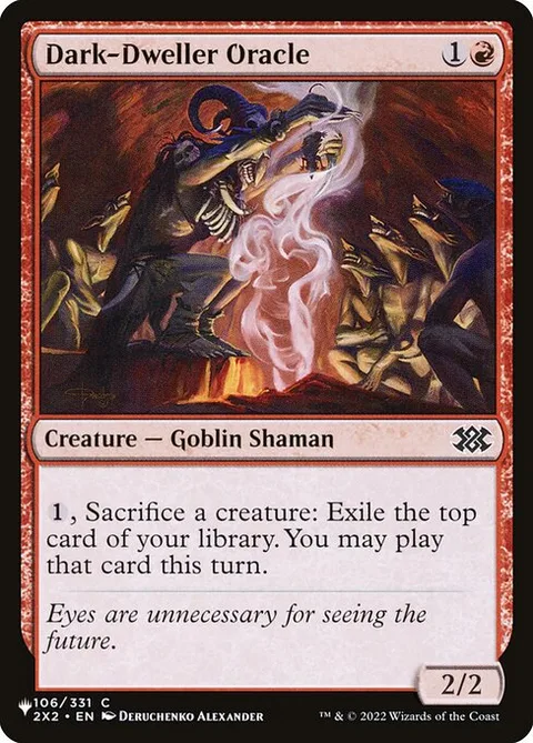Dark-Dweller Oracle, card 2X2-106 from The List