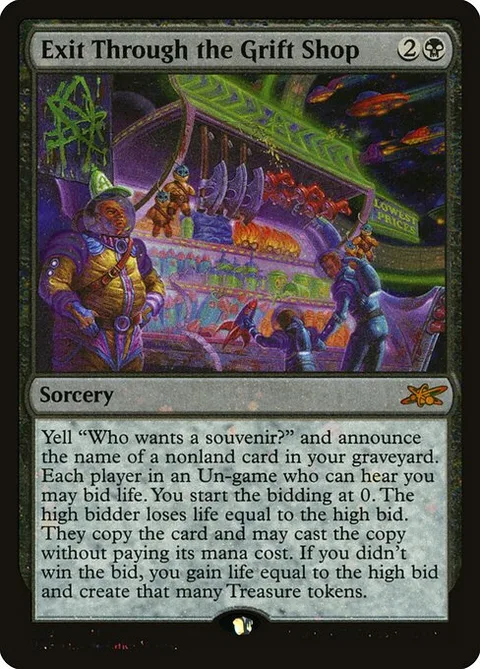 Exit Through the Grift Shop, card 360 from Unfinity