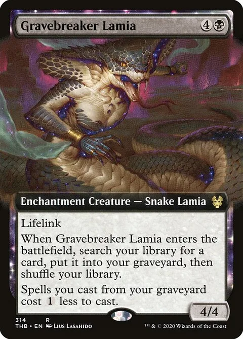 Gravebreaker Lamia, carte 314 de Theros Beyond Death