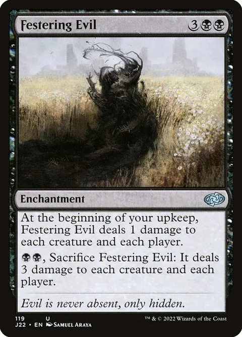 Festering Evil, card 119 from Jumpstart 2022