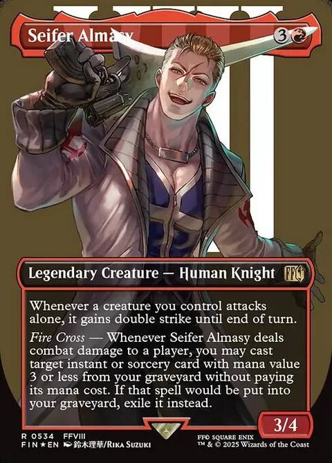 Seifer Almasy, card 534 from Final Fantasy