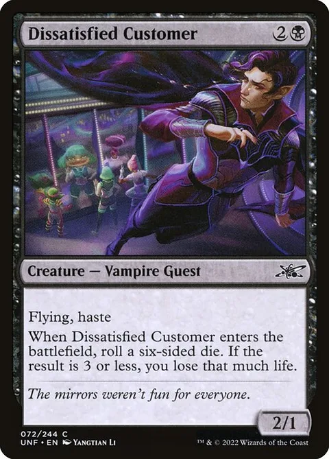 Dissatisfied Customer, card 72 from Unfinity
