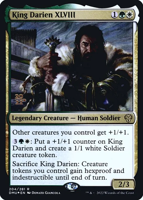 King Darien XLVIII, carte 204s de Dominaria United Promos