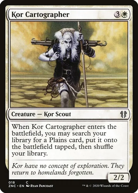 Kor Cartographer, carte 18 de Zendikar Rising Commander