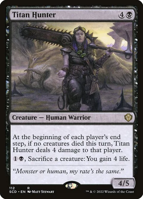 Titan Hunter, card 112 from Starter Commander Decks