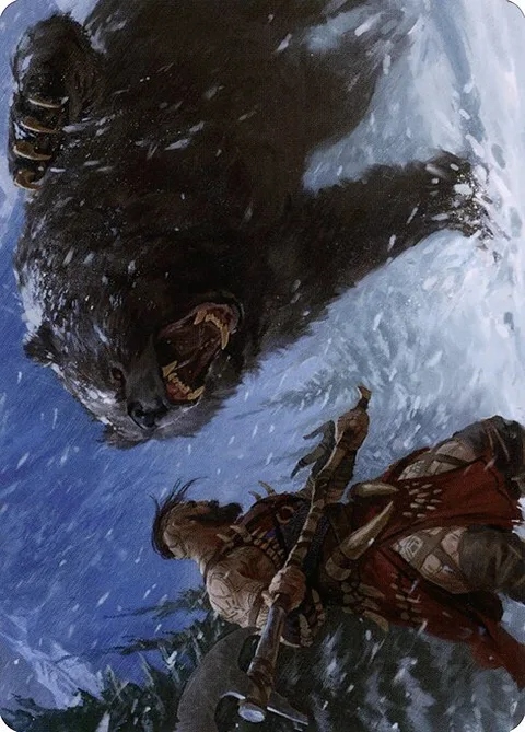 Blizzard Brawl // Blizzard Brawl, card 41 from Kaldheim Art Series