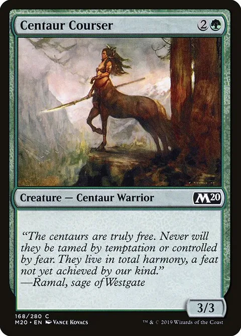 Centaur Courser, carte 168 de Core Set 2020