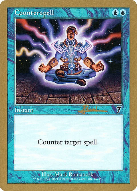 Counterspell, carte ar67 de World Championship Decks 2001