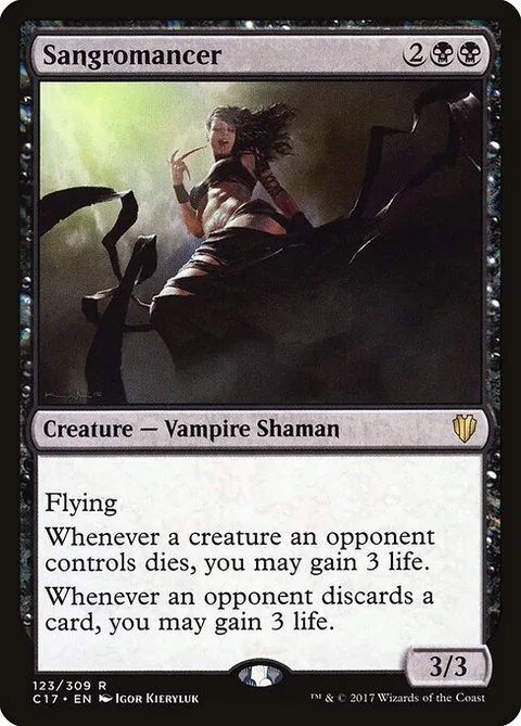 Sangromancer, card 123 from Commander 2017