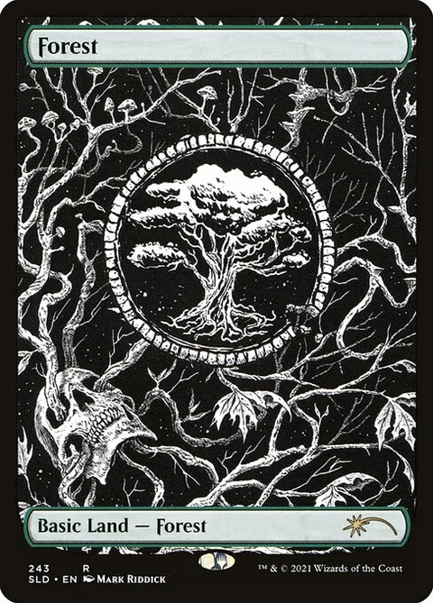 Forest, card 243 from Secret Lair Drop