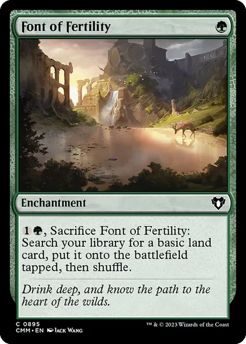 Font of Fertility, card 895 from Commander Masters