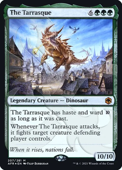 The Tarrasque, card 207a from Adventures in the Forgotten Realms Promos