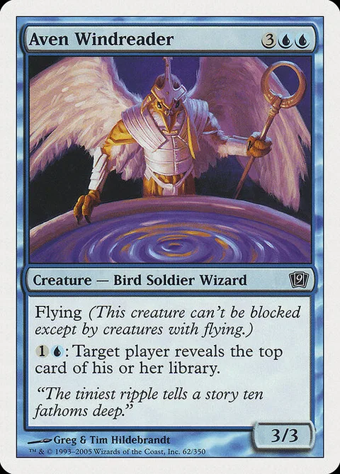 Aven Windreader, card 62 from Ninth Edition