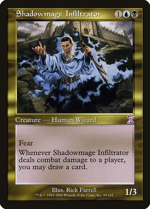 Shadowmage Infiltrator, card 99 from Time Spiral Timeshifted