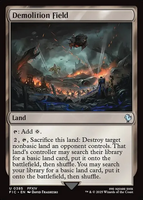 Demolition Field, card 385 from Final Fantasy Commander