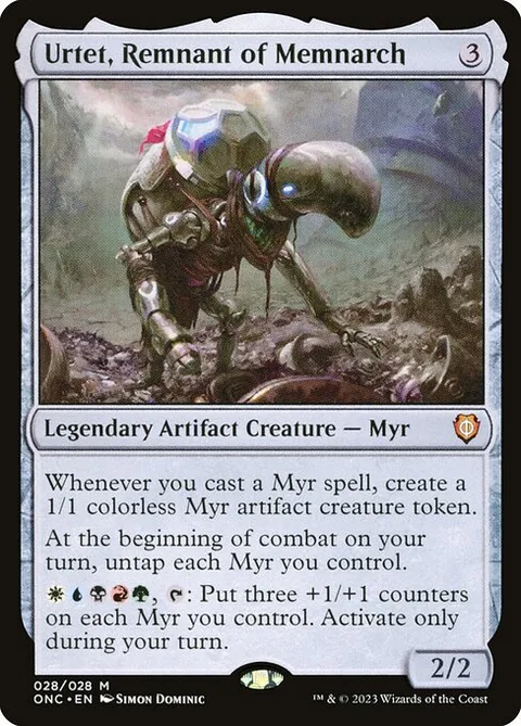 Urtet, Remnant of Memnarch, card 28 from Phyrexia: All Will Be One Commander