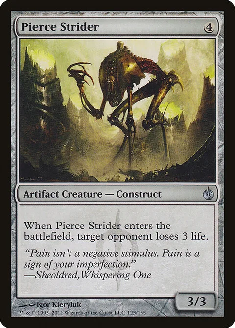 Pierce Strider, card 123 from Mirrodin Besieged