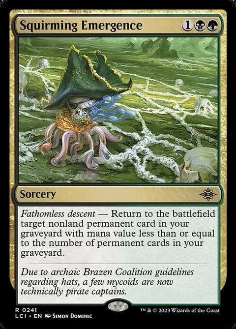 Squirming Emergence, carte 241 de The Lost Caverns of Ixalan