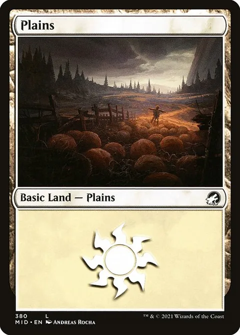 Plains, carte 380 de Innistrad: Midnight Hunt