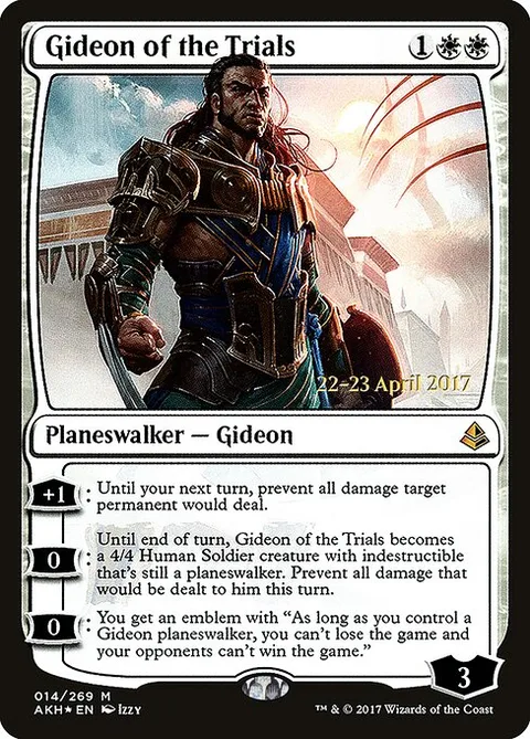 Gideon of the Trials, carte 14s de Amonkhet Promos