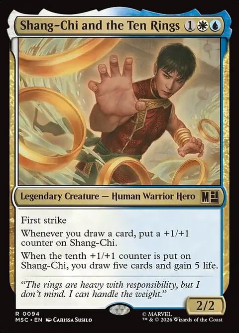 Shang-Chi and the Ten Rings, card 94 from Marvel Super Heroes Commander