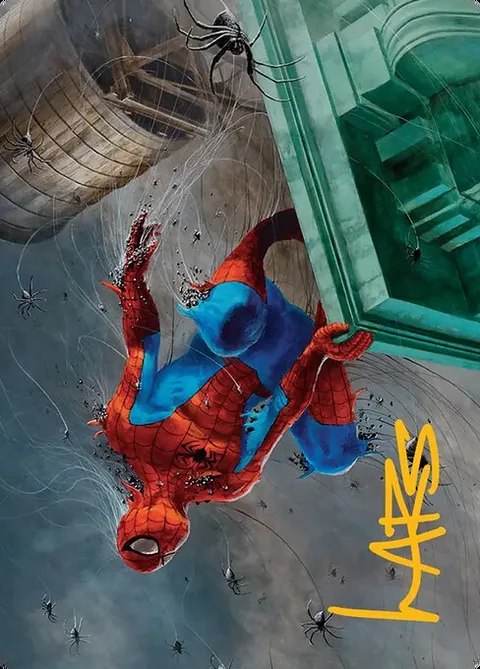 Spiders-Man, Heroic Horde // Spiders-Man, Heroic Horde, card 21 from Marvel's Spider-Man Art Series