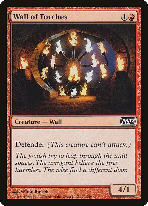Wall of Torches, carte 159 de Magic 2012