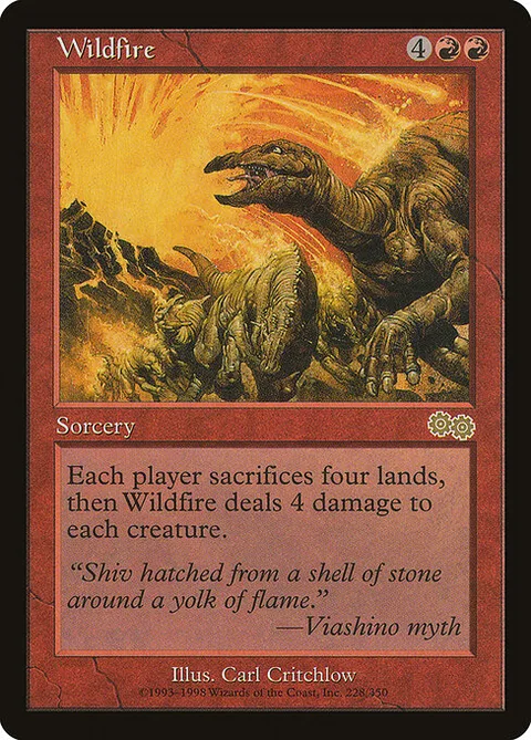 Wildfire, carte 228 de Urza's Saga