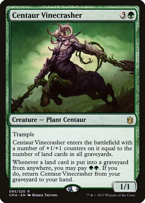 Centaur Vinecrasher, card 95 from Commander Anthology