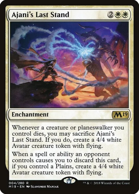 Ajani's Last Stand, carte 4 de Core Set 2019