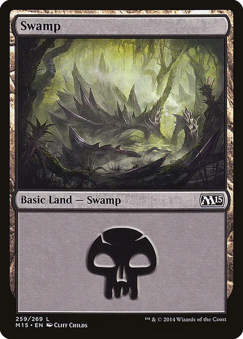 Swamp, carte 259 de Magic 2015