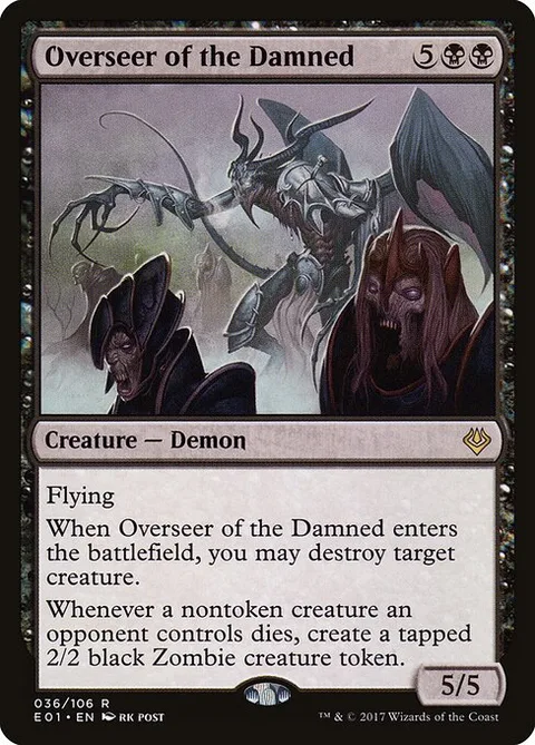 Overseer of the Damned, card 36 from Archenemy: Nicol Bolas