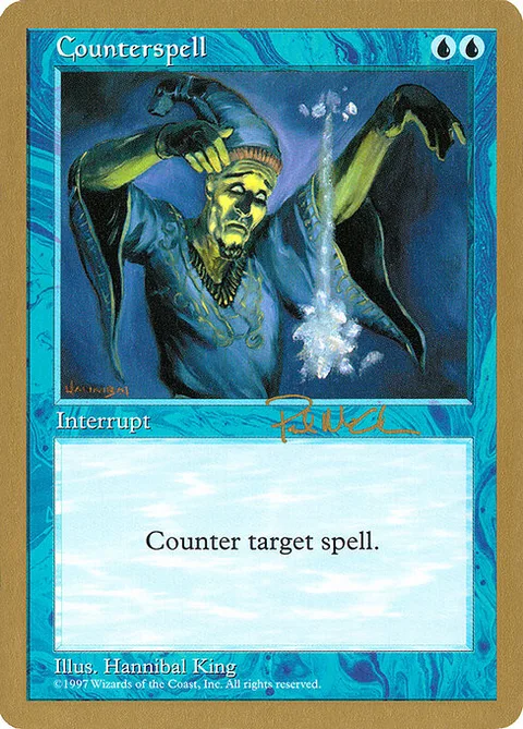 Counterspell, card pm77 from World Championship Decks 1997