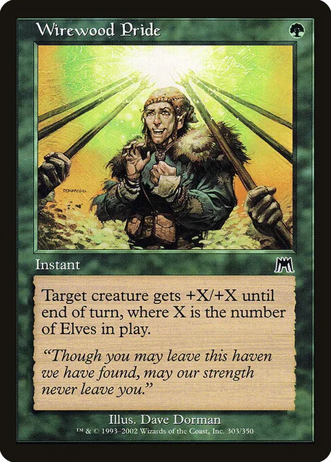 Wirewood Pride, card 303 from Onslaught
