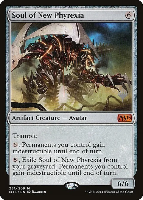 Soul of New Phyrexia, card 231p from Magic 2015 Promos