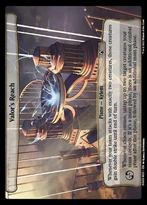 Valor's Reach, card 69 from March of the Machine Commander